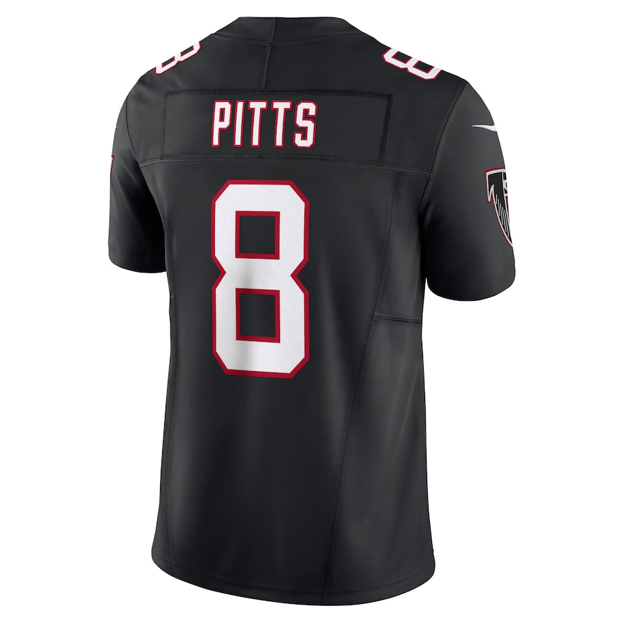 A.Falcons #8 Kyle Pitts Sr. Player Black Vapor F.U.S.E. Limited ROCER Stitched Jerseys