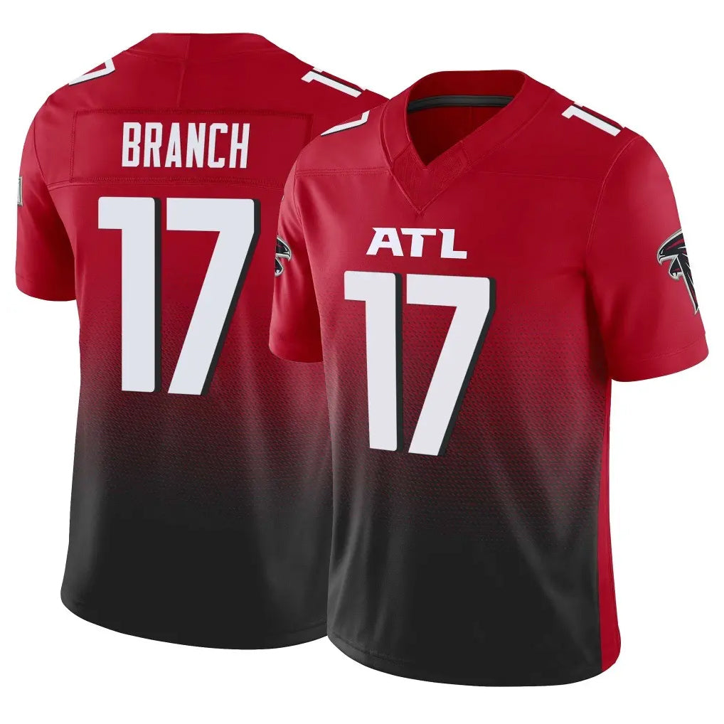 A.Falcons #17 Zachariah Branch Player Red Vapor F.U.S.E. Limited ROCER Stitched Jerseys