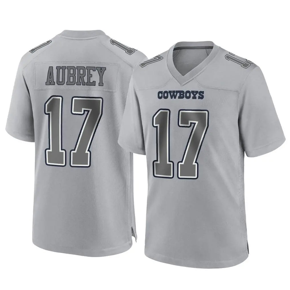 D.Cowboys #17 Brandon Aubrey Player Gray Atmosphere Fashion Home Game ROCER Stitched Jerseys