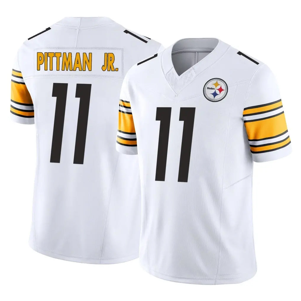 P.Steelers #11 Michael Pittman Jr. Player White Limited Vapor F.U.S.E. Home Game ROCER Stitched Jerseys