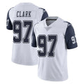 D.Cowboys #97 Kenny Clark Player White-Navy Limited Color Rush Vapor Untouchable Home Game ROCER Stitched Jerseys