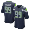 S.Seahawks #99 Leonard Williams Player Navy Home Game ROCER Stitched Jerseys