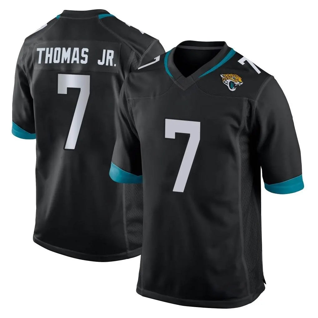 J.Jaguars #7 Brian Thomas Jr. Player Black Home Game ROCER Stitched Jerseys