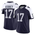 D.Cowboys #17 Brandon Aubrey Player Navy-White Limited Alternate Vapor F.U.S.E. Home Game ROCER Stitched Jerseys