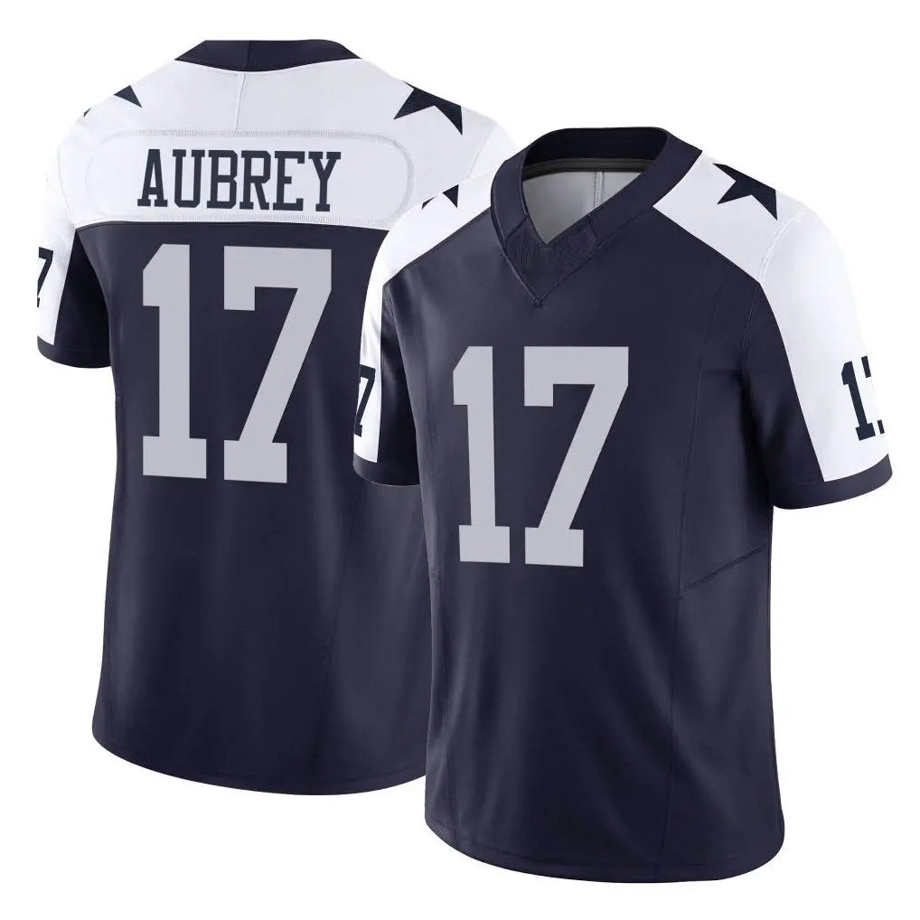 D.Cowboys #17 Brandon Aubrey Player Navy-White Limited Alternate Vapor F.U.S.E. Home Game ROCER Stitched Jerseys