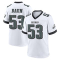 P.Eagles #53 Zack Baun Player White Game Home ROCER Stitched Jerseys