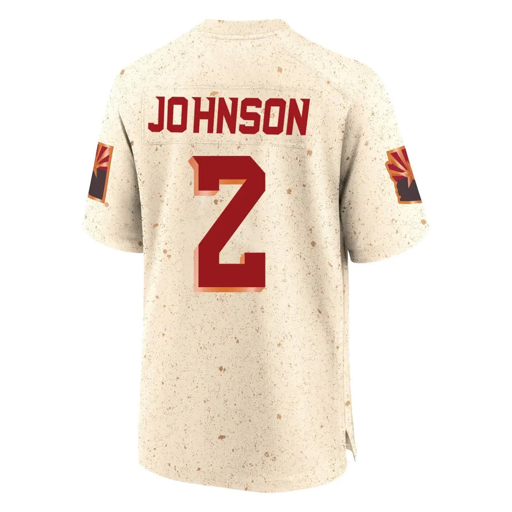 A.Cardinals #2 Will Johnson Player Cream Rivalries Collection Game ROCER Stitched Jerseys