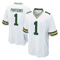 GB.Packers #1 Micah Parsons Player White Home Game ROCER Stitched Jerseys