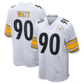 P.Steelers #90 T.J. Watt Player White Home Game ROCER Stitched Jerseys