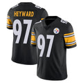 P.Steelers #97 Cameron Heyward Player Black Limited Vapor Untouchable Home Game ROCER Stitched Jerseys