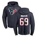 H.Texans #69 Ed Ingram Player Navy Pro Line Pullover Hoodie Limited Game ROCER Stitched Jerseys