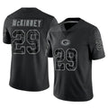 GB.Packers #29 Xavier McKinney Player Black Reflective Limited Home Game ROCER Stitched Jerseys
