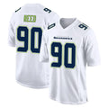 S.Seahawks #90 Jarran Reed Player White Tundra Fashion Home Game ROCER Stitched Jerseys