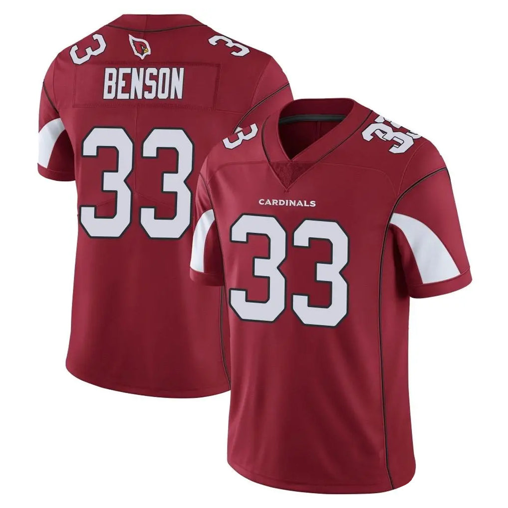 A.Cardinals #33 Trey Benson Player Cardinal Vapor Limited Home Game  ROCER Stitched Jerseys