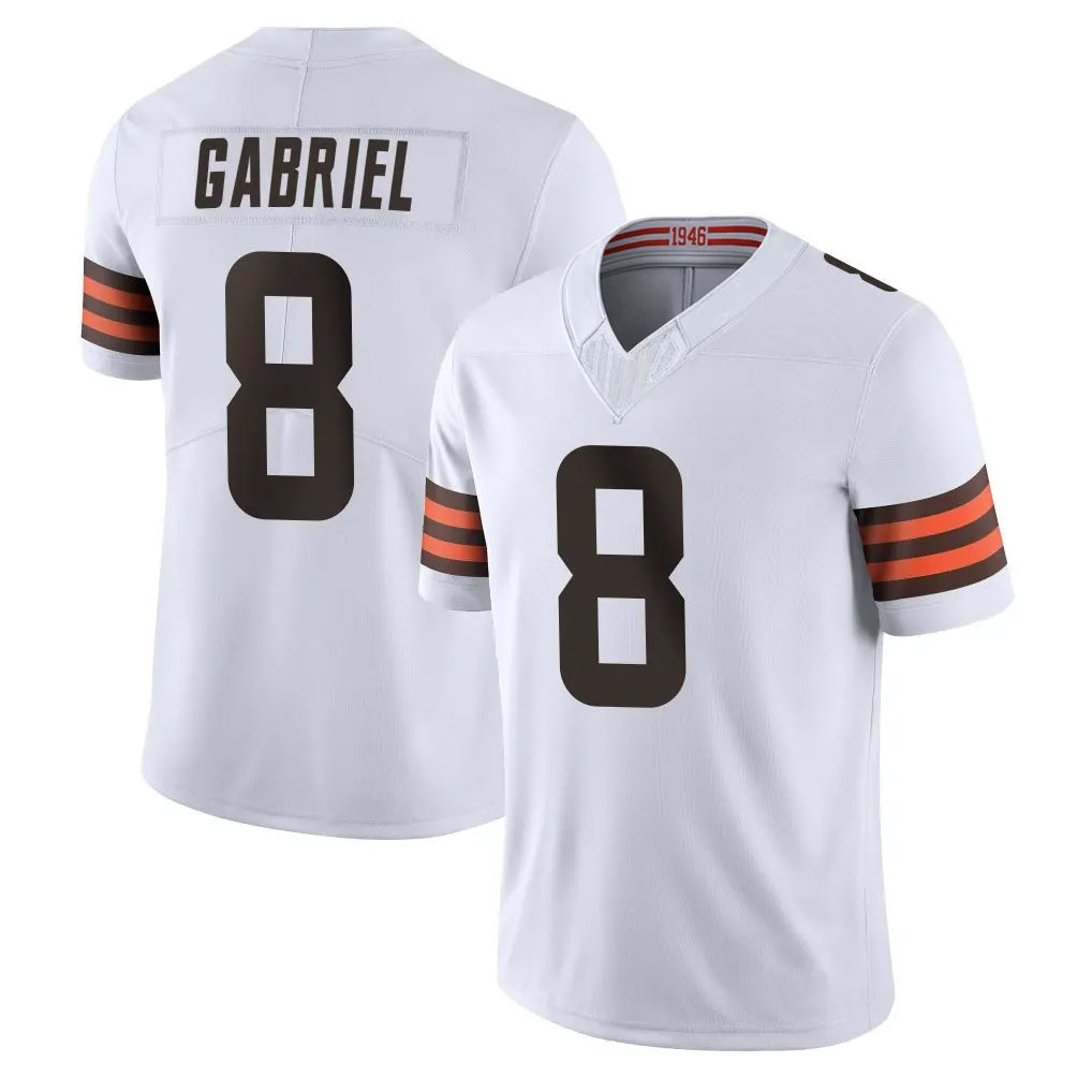 C.Browns #8 Dillon Gabriel Player White Vapor F.U.S.E. Limited Home Game ROCER Stitched Jerseys