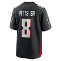 A.Falcons #8 Kyle Pitts Sr. Player Black Home Game ROCER Stitched Jerseys