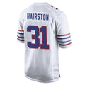 B.Bills #31 Maxwell Hairston Player White Alternate Limited Home Game ROCER Stitched Jerseys