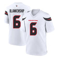 H.Texans #6 Reed Blankenship Player White Home Game ROCER Stitched Jerseys