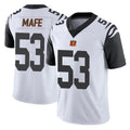 C.Bengals #53 Boye Mafe Player White Color Rush Vapor Untouchable Limted Home Game ROCER Stitched Jerseys