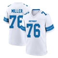 D.Lions #76 Blake Miller Player White Alternate Home Game ROCER Stitched Jerseys