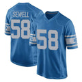 D.Lions #58 Penei Sewell Player Blue Vapor Untouchable Throwback Game ROCER Stitched Jerseys