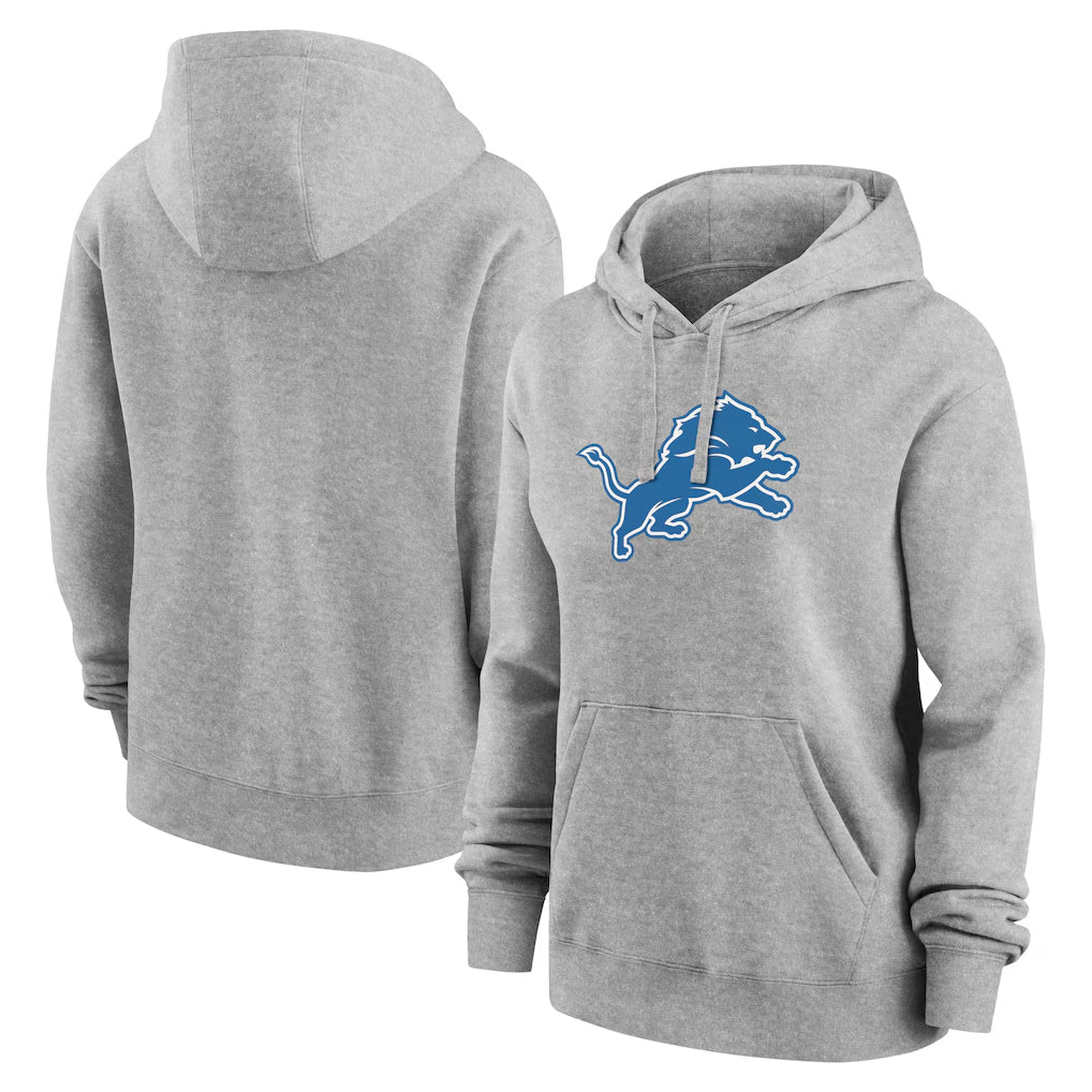 D.Lions ## Lions Blank Player Gray Pullover Hoodies Limited ROCER Stitched Jerseys