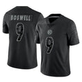 P.Steelers #9 Chris Boswell Player Black Reflective Limited Home Game ROCER Stitched Jerseys