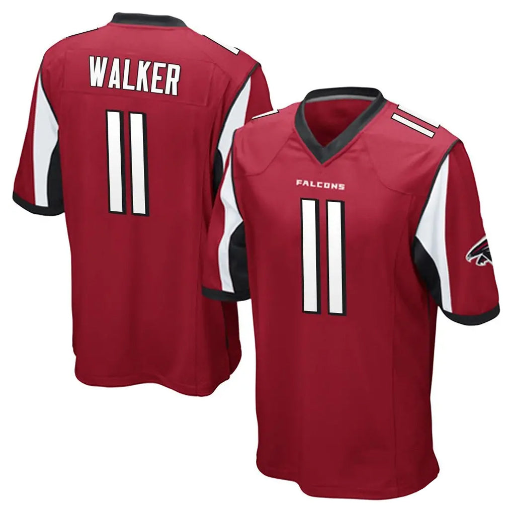 A.Falcons #11 Jalon Walker Player Red Color Vapor Home Game ROCER Stitched Jerseys