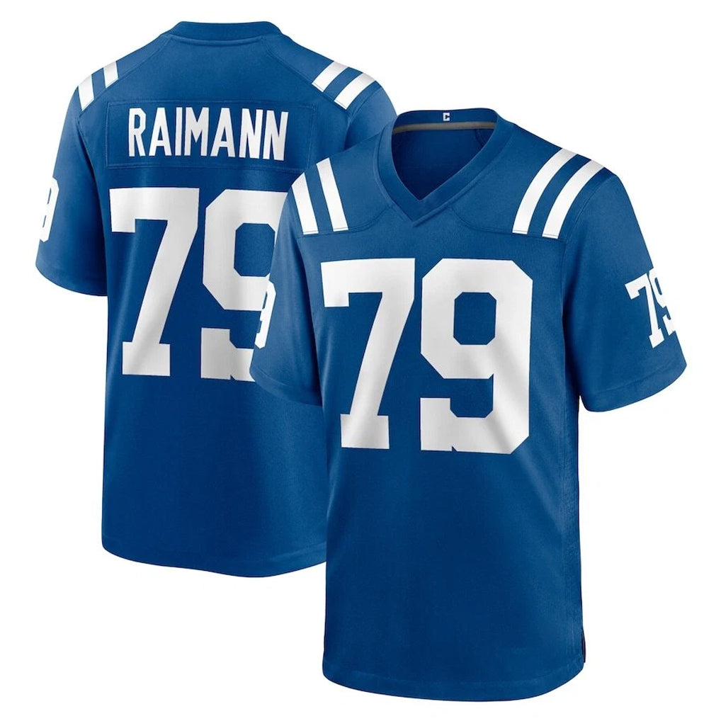 IN.Colts #79 Bernhard Raimann Player Royal Home Game ROCER Stitched Jerseys