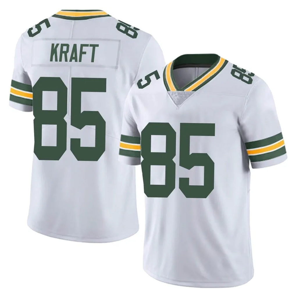 GB.Packers #85 Tucker Kraft Player White Vapor Untouchable Limited Home Game ROCER Stitched Jerseys