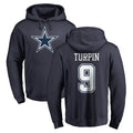 D.Cowboys #9 KaVontae Turpin Player Navy Pullover Hoodies Limited ROCER Stitched Jerseys