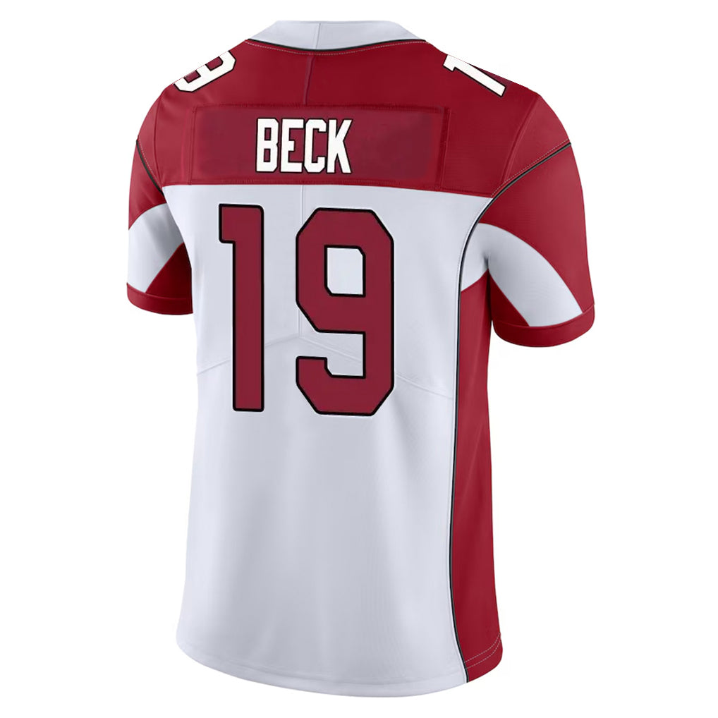 A.Cardinals #19 Carson Beck Player White Vapor Limited Home Game ROCER Stitched Jerseys