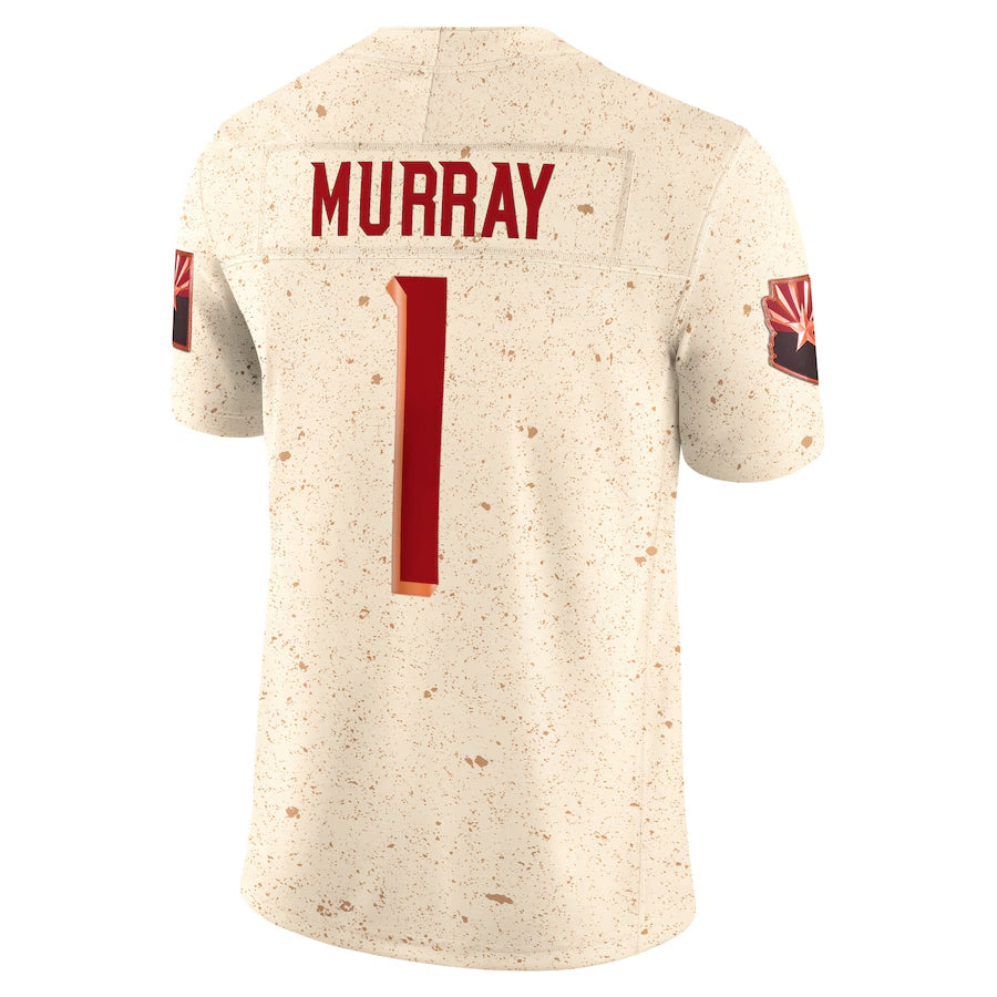 A.Cardinals #1 Kyler Murray Player Cream Rivalries Collection Vapor Limited Home Game ROCER Stitched Jerseys