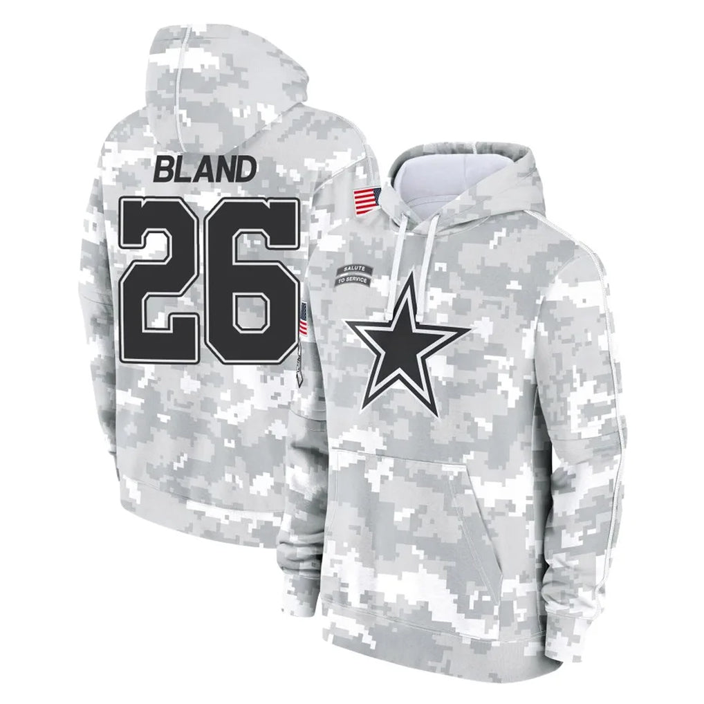 D.Cowboys #26 DaRon Bland Player Arctic Camo Salute to Service Hoodies Limited Game ROCER Stitched Jerseys