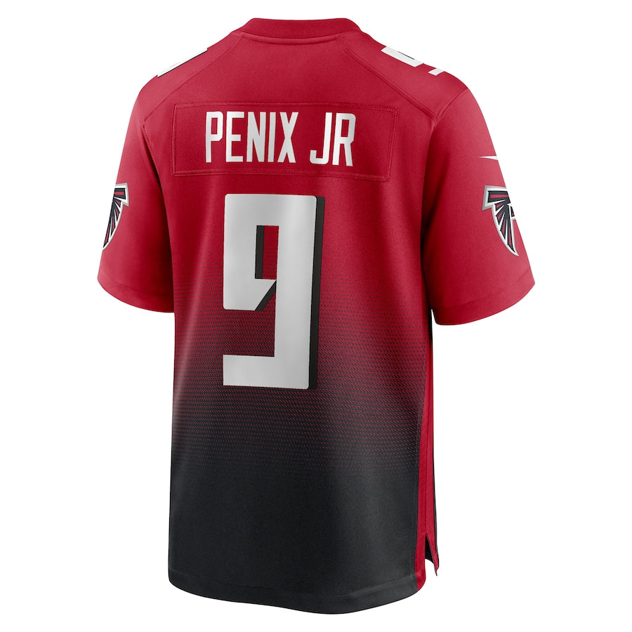 A.Falcons #9 Michael Penix Jr. Player Red Home Game ROCER Stitched Jerseys