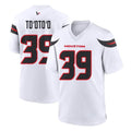 H.Texans #39 Henry To'oTo'o Player White Home Game ROCER Stitched Jerseys