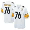 P.Steelers #76 Troy Fautanu Player White Home Game ROCER Stitched Jerseys
