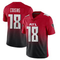 A.Falcons #18 Kirk Cousins Player Red Vapor Untouchable Limited Home Game ROCER Stitched Jerseys