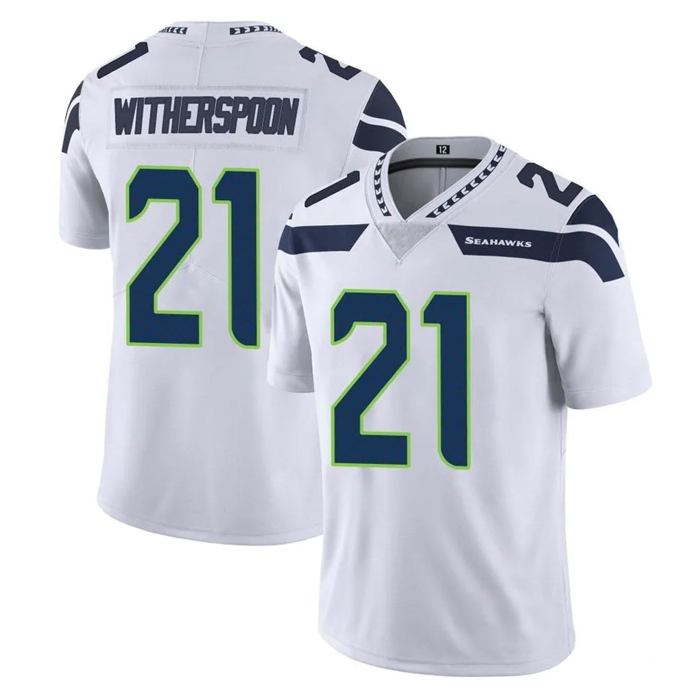 S.Seahawks #21 Devon Witherspoon Player White Limited Vapor Untouchable Home Game ROCER Stitched Jerseys