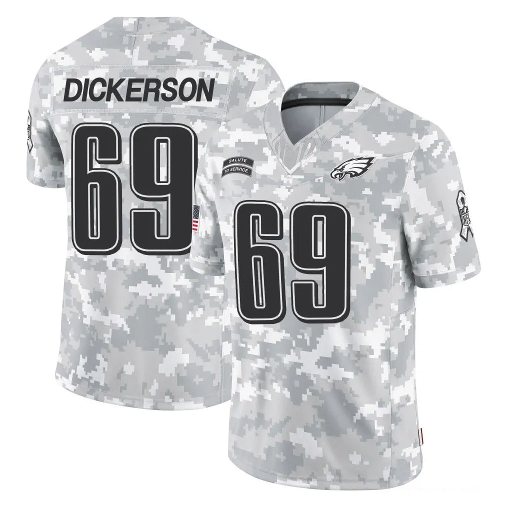 P.Eagles #69 Landon Dickerson Player Arctic Camo Salute to Service Limited Game ROCER Stitched Jerseys