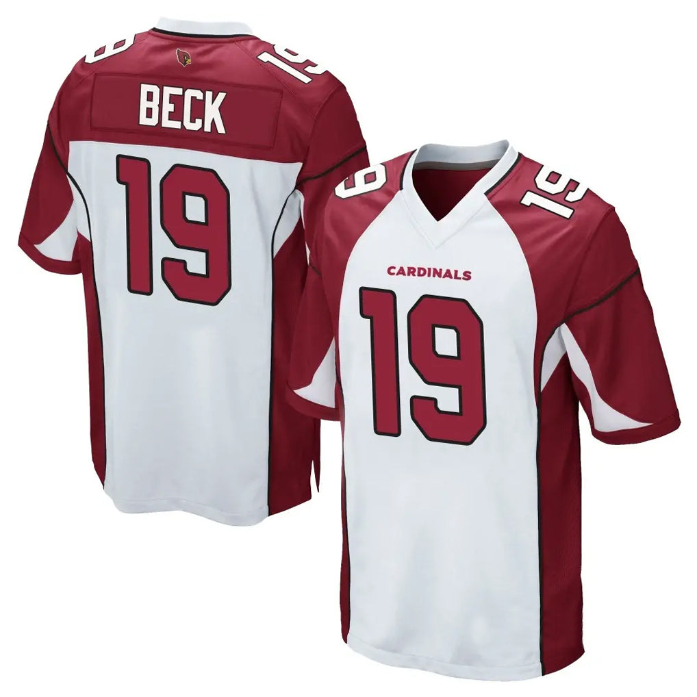 A.Cardinals #19 Carson Beck Player White Cardinal Home Game ROCER Stitched Jerseys