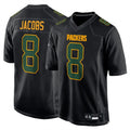GB.Packers #8 Josh Jacobs Player Black Fashion Home Game ROCER Stitched Jerseys