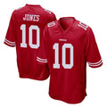 SF.49ers #10 Mac Jones Player Red Home Game ROCER Stitched Jerseys