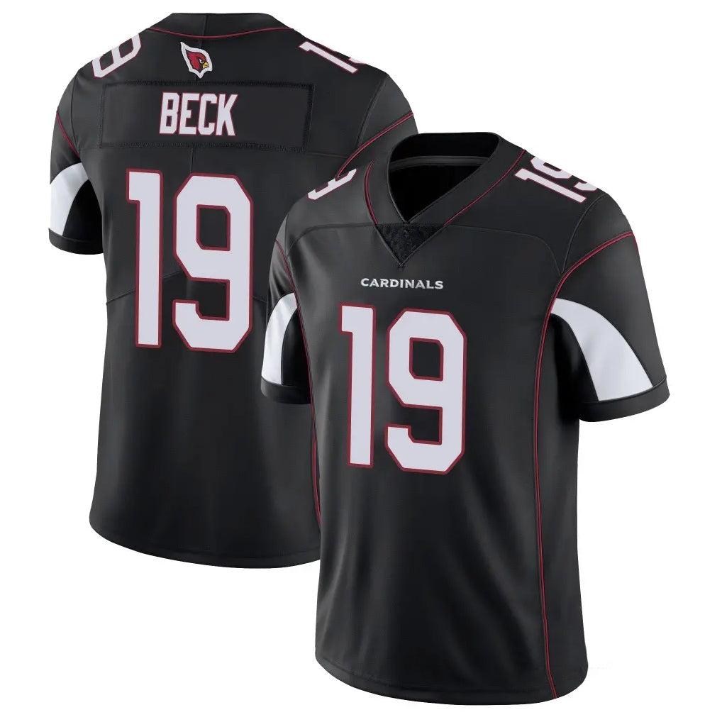 A.Cardinals #19 Carson Beck Player Black Vapor Limited Home Game ROCER Stitched Jerseys