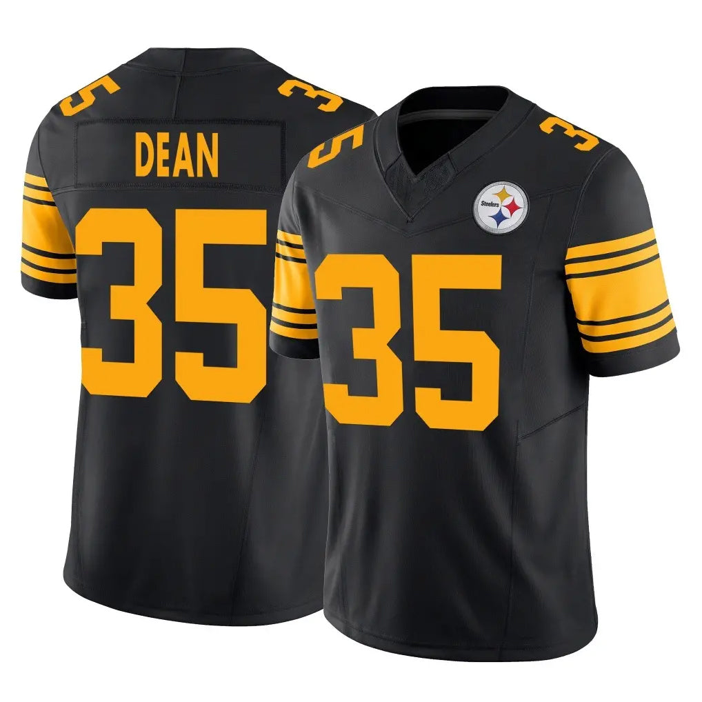 P.Steelers #35 Jamel Dean Player Black Limited 2nd Alternate Vapor F.U.S.E. Home Game ROCER Stitched Jerseys