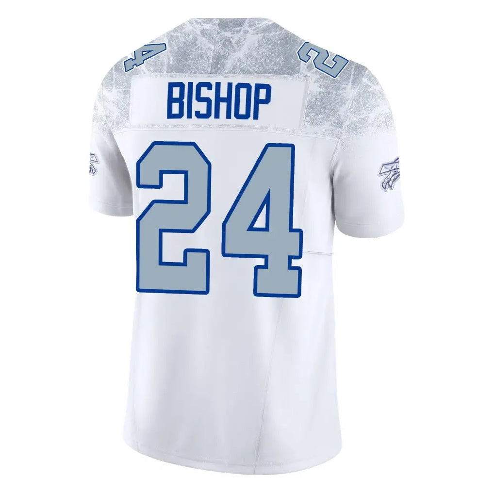 B.Bills #24 Cole Bishop Player White Rivalries Collection Vapor Limited ROCER Stitched Jerseys