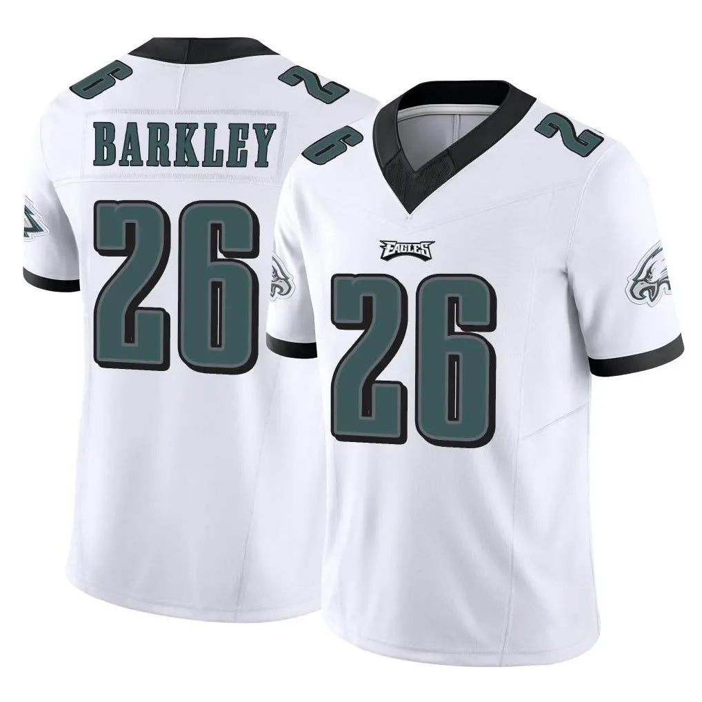 P.Eagles #26 Saquon Barkley Player White Limited Vapor F.U.S.E. Home Game ROCER Stitched Jerseys