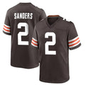 C.Browns #2 Shedeur Sanders Player Brown Home Game ROCER Stitched Jerseys