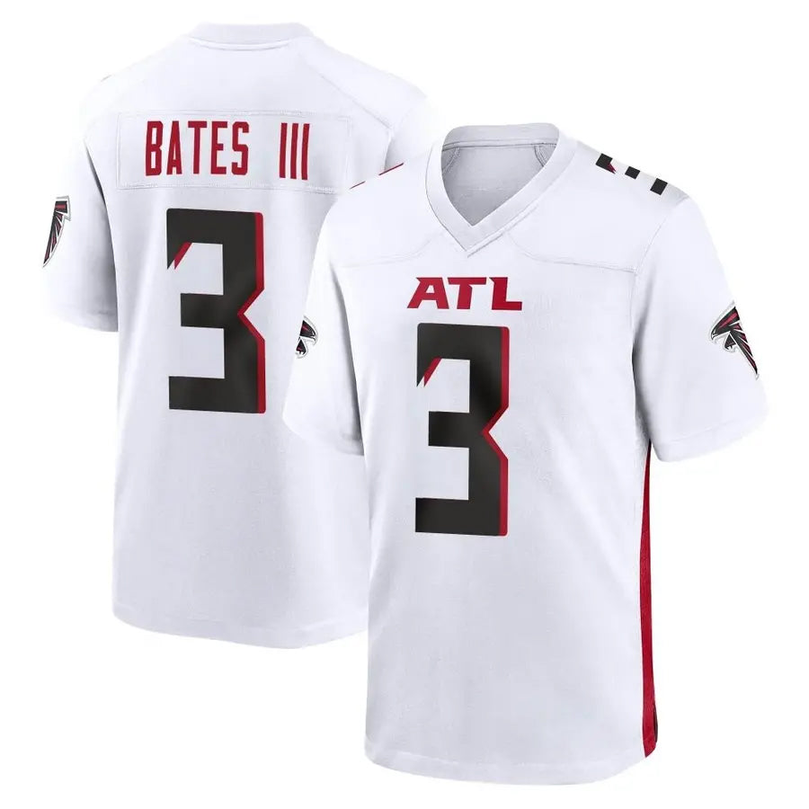 A.Falcons #3 Jessie Bates III Player White Home Game ROCER Stitched Jerseys