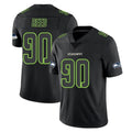 S.Seahawks #90 Jarran Reed Player Black Impact Limited Home Game ROCER Stitched Jerseys
